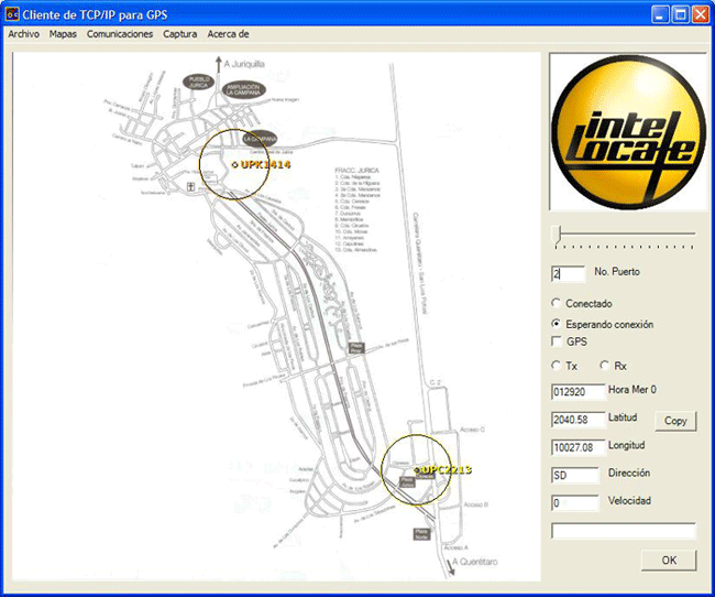 Pantalla Intelocate